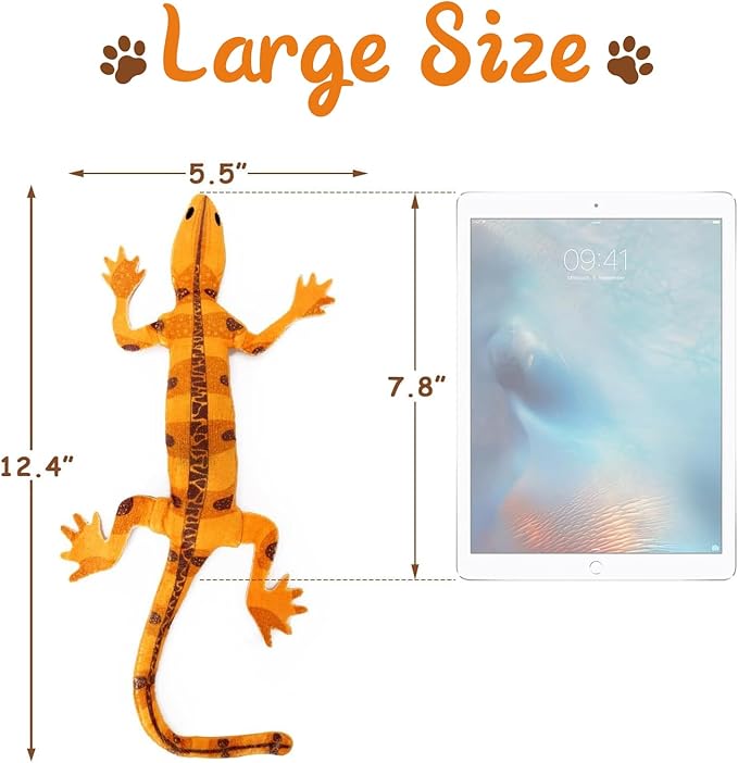 CiyvoLyeen Lizard Catnip Toys Chew Bite Resistant Toys for Indoor Cats Boredom Relief Teeth Cleaning Interactive Funny Cute Kitten Cat Lover Gifts Christmas Birthday Presents Set of 4