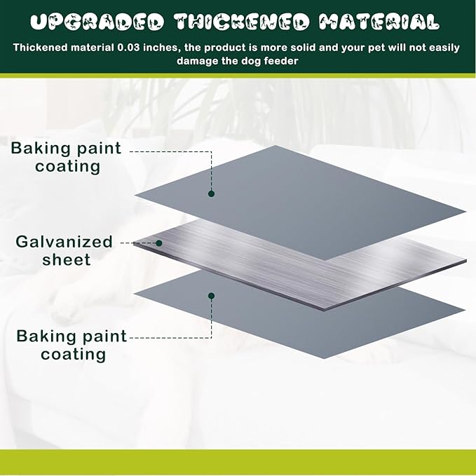 2 Pcs 25 Lbs Large Galvanized Automatic Dog Feeder Dog Food Dispenser with Handle Acrylic Panel Galvanized Gravity Feeder Thickened Rust Proof Outdoor Hanging for Doggie Breed Food Container