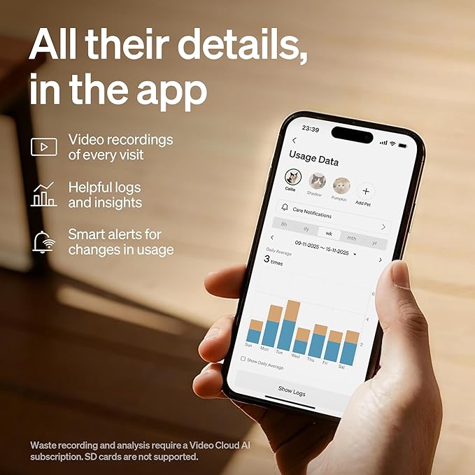 PETLIBRO Luma Automatic Cat Litter Box AI Waste Analysis, Open-Top Self Cleaning Litter Box, in-App Usage Tracking Multi-Cat Recognition, Triple Safety Protection Odor Control LitterBox