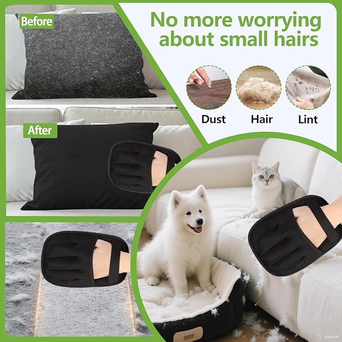 Pet Hair Removal Glove Hair Remover (3)