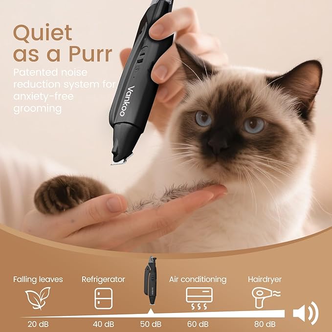 2 in 1 Dog Nail Clippers & Trimmers with LED Lights, Splash Guard - Pet Hair Trimmer for Around Paws, Ear, Eye,Face, Rump Rechargeable & IPX7 Waterproof Grooming Supplies for Cats, Dogs