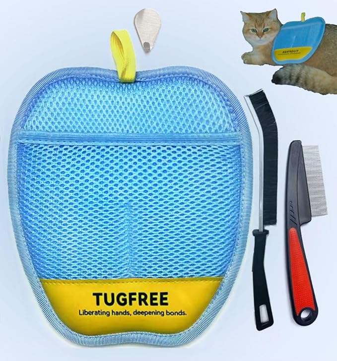 Pet Hair Removal Glove for Dogs & Cats, Upgraded Electrostatic Magic Brush pet hair remover for laundry, Pet Hair Removal Tools for Clothing, Carpet, Sofa Gaps, Car Seat