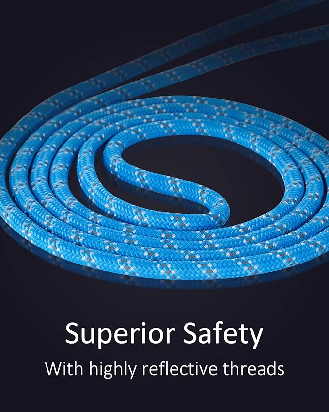 100FT Extra Long Leashes for Dog Training, Reflective Threads Check Cord Recall Training Agility Dog Lead for Large Medium Small Dogs, Dog Tie-Out Cable Great for Playing, Camping, or Backyard