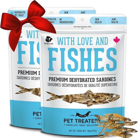 The Granville Island Pet Treatery Sardines for Dogs & Sardines for Cats (6.3 o.z.) - Dehydrated Single Ingredient Dog Treats - All Natural Dog Treats, Grain Free – Training Treats
