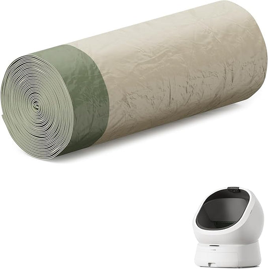 PETLIBRO Self Cleaning Litter Box Liner, 20 Count Cat Litter Bags for Automatic Litter Box, Strong and Durable Drawstring Waste Bags