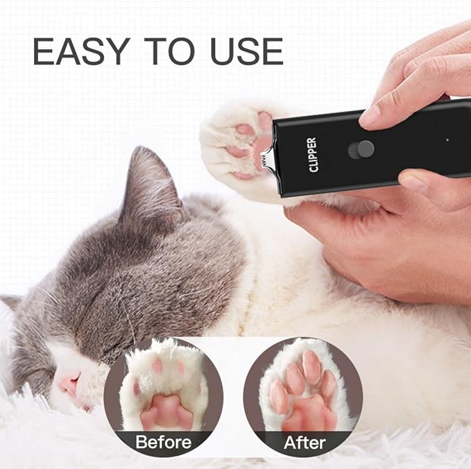 Dog Cat Home Hair Waterproof Clipper Portable Electric USB Rechargeable Pet Grooming Tools Low Noise Shaver Cordless Trimmer for Small and Large Pets