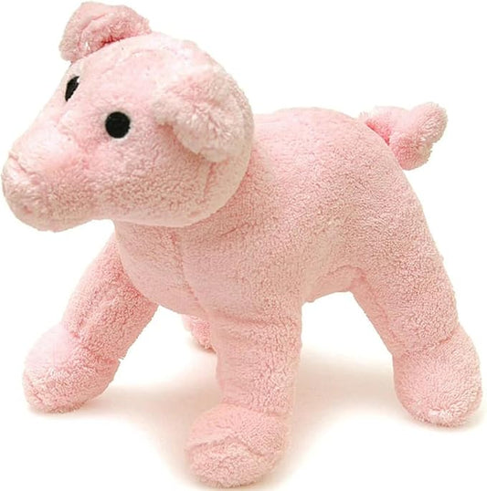 Jeffers Pet Animal Cuddlers Plush Dog Toy with Squeaker, 8" – Soft Interactive Puppy Toy for Small & Medium Breeds, Indoor or Outdoor Play, Fetch, Snuggle, Cute, Great Gift for Christmas - Pink Pig