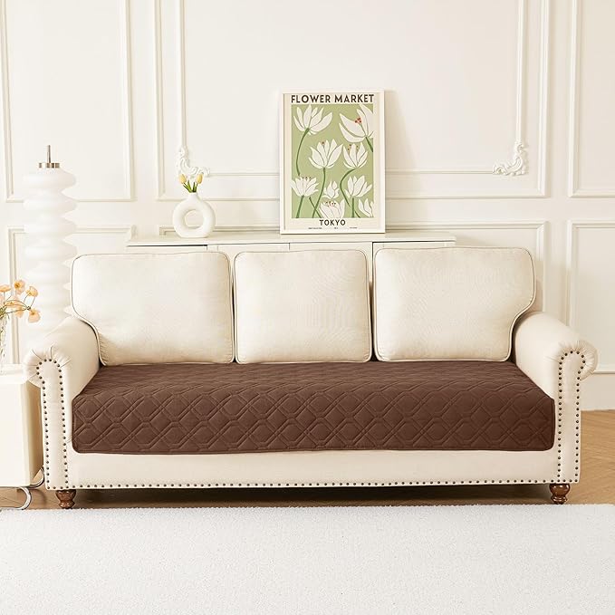 hyha Waterproof Dog Bed Blanket, Soft Pet Blankets, Waterproof Couch Cover for Dogs, Reversible Sofa Covers Washable for Furniture (30x70 Inch, Brown/Chocolate)