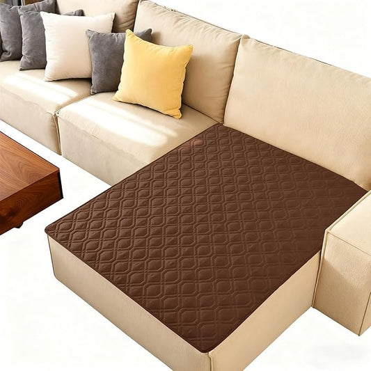 hyha Waterproof Dog Bed Blanket, Soft Pet Blankets, Waterproof Couch Cover for Dogs, Reversible Sofa Covers Washable for Furniture (40x50 Inch, Brown/Beige)
