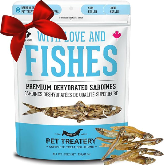 The Granville Island Pet Treatery Sardines for Dogs & Sardines for Cats (14.11 oz, Pack of 1) - Dehydrated Single Ingredient Dog Treats - All Natural Dog Treats, Grain Free – Puppy Training Treats