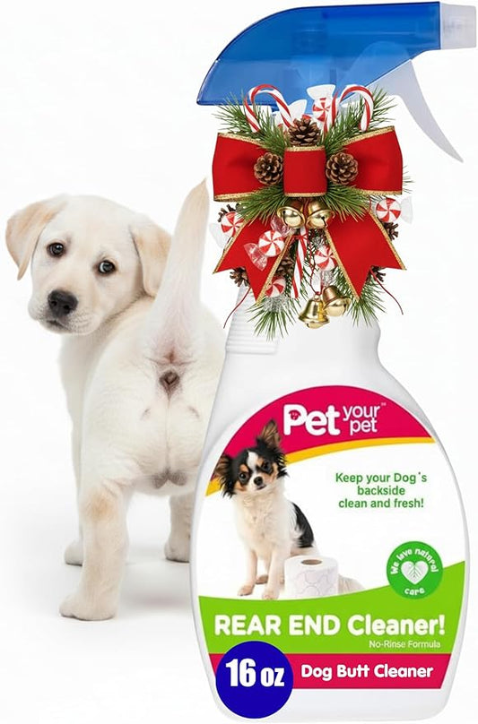 Rear End Cleaner – Safe Dog Butt Spray to Keep Your Dog’s Backside Clean & Fresh – No Rinse Dog Spray Made with Natural Ingredients - Anal Cleaner Pet Supplies
