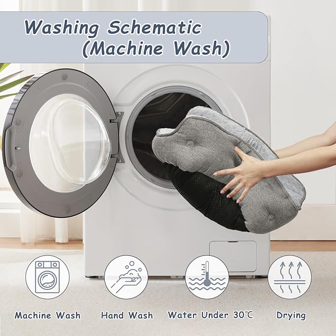 WINDRACING Cat Beds for Indoor Cats,Kitten Bed,Dog Bed for Extra Small Dogs Breeds,Puppy Kennel Bed, Comfy Durable Pet Sleeping Bed, Washable Roun Cat Bed & Non-Slip Bottom, Size 19"L x 16"W x 6.5"Th