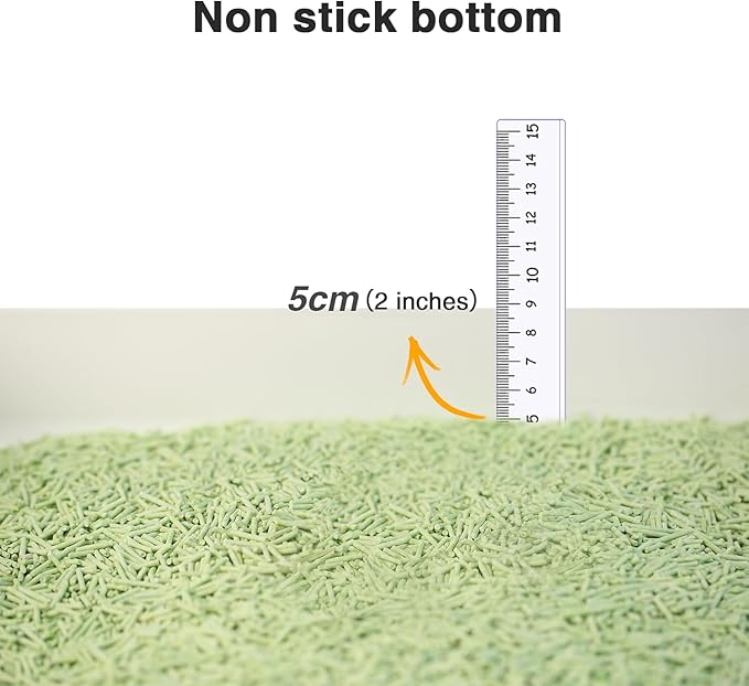 Cat Litter 12LB/2 Packs Dust-Free Clumping Tofu Cat Litter Quickly Absorb Odors Toilet Can Flush Into The Toilet Pure Natural tofu cat Litter (Green Tea)