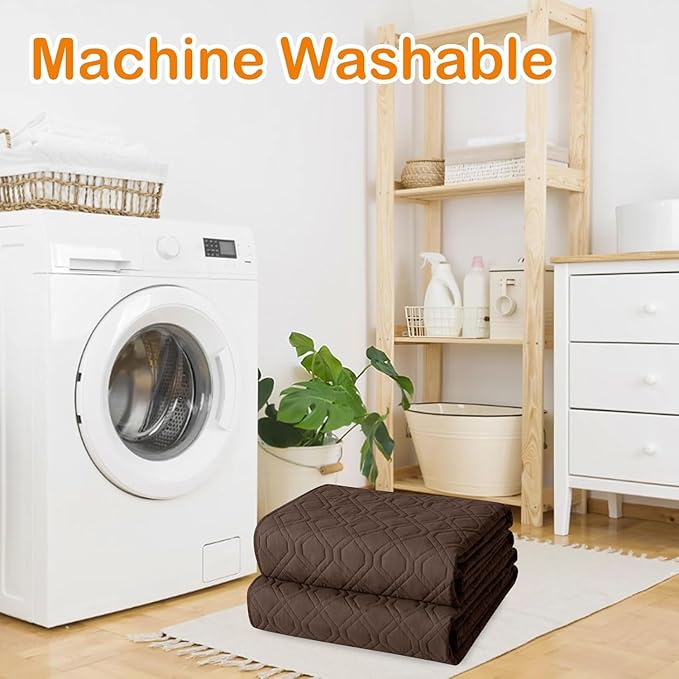 hyha Waterproof Dog Bed Blanket, Soft Pet Blankets, Waterproof Couch Cover for Dogs, Reversible Sofa Covers Washable for Furniture (40x80 Inch, Chocolate/Beige)