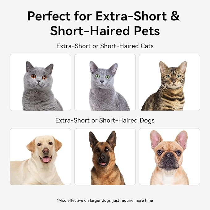 aumuca Pet Deshedding Tools for Short Haired Cats & Dogs, Dematting Deshedding Brush Cats Shedding Tool, Dog Undercoat Brush, Gently and Effectively Remove Loose Hair, Highly Deshedder Grooming Combs