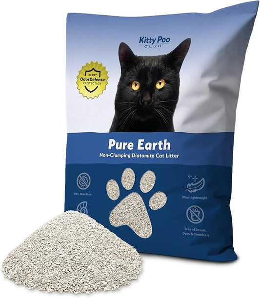 Kitty Poo Club Diatomite Cat Litter, – Lightweight, High-Absorption Cat Litter with Superior Odor Protection, Minimal Dust, & Hypoallergenic