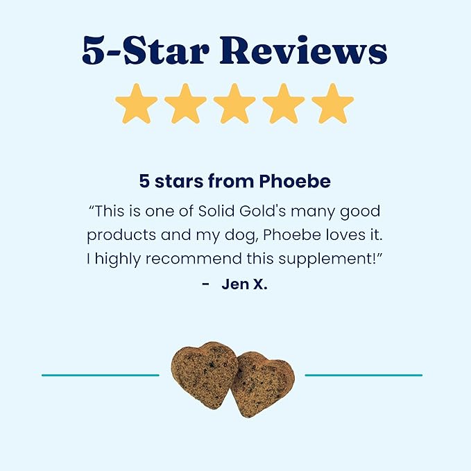 Solid Gold Cat & Dog Multivitamin Chews - Kelp, Omega 3 & Vitamins for Dental, Digestive, Immune, Skin & Coat Health - Multi Vitamin for Dogs & Cats - Sea Kelp Based Soft Chew for All Ages - 120ct