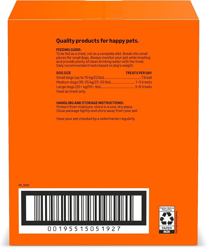 Amazon Basics Crunchy Dog Biscuits Multi Flavor Dog Treats 5 lb. Box