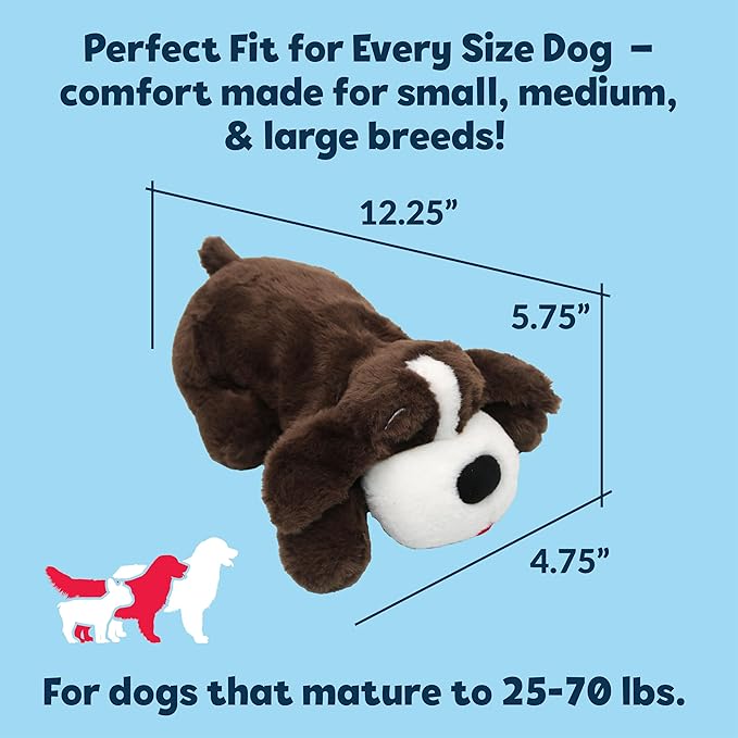 Snuggle Puppy Original Toys - Heartbeat Puppy for Dogs - Pet Anxiety Relief and Calming Aid - Comfort Dog Toys for Behavioral Training