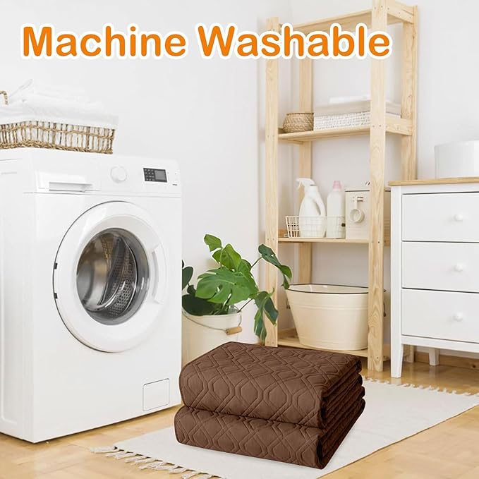 hyha Waterproof Dog Bed Blanket, Soft Pet Blankets, Waterproof Couch Cover for Dogs, Reversible Sofa Covers Washable for Furniture (40x80 Inch, Brown/Brown)