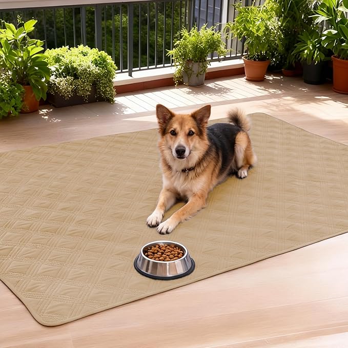 hyha Waterproof Dog Blanket, Reversible Pet Bed Blanket, Soft Sofa Couch Cover for Dogs Washable, Waterproof Pet Couch Covers for Sofa Puppy Cats Furniture Protector(40"x50", Camel/Beige)