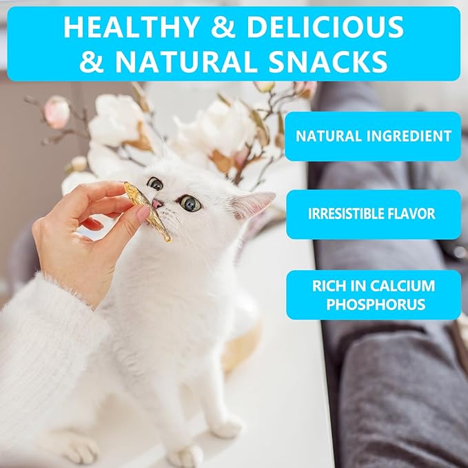 Herring Fish Dog Treats, Freeze Dried, Wild-Caught, Single Ingredient, High-Protein, Omega 3 & 6 for Skin & Coat, No Additives, Grain-Free Cat & Dog Treats (7.5 oz)