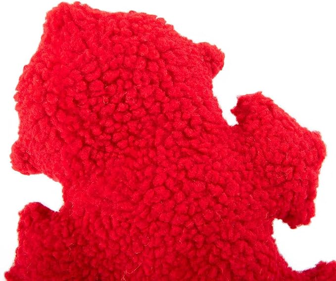 Jeffers Pet Fire Hydrant Plush Dog Toy, 8” - Soft Fuzzy Squeaker Toy for Interactive Play, Lightweight Plush for Small & Medium Dogs, Cute Holiday, Durable Red Fabric for Indoor Play