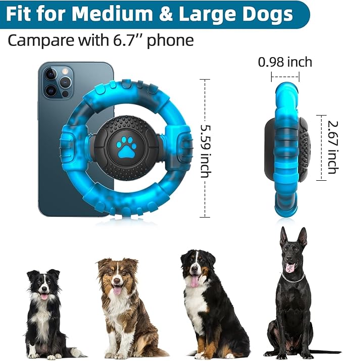 Chew Toys for Medium Large Breed, Tough Dog Toys for Aggressive Chewers, Indestructible Dog Toys to Keep Them Busy, Outdoor Puppy Toys,Birthday