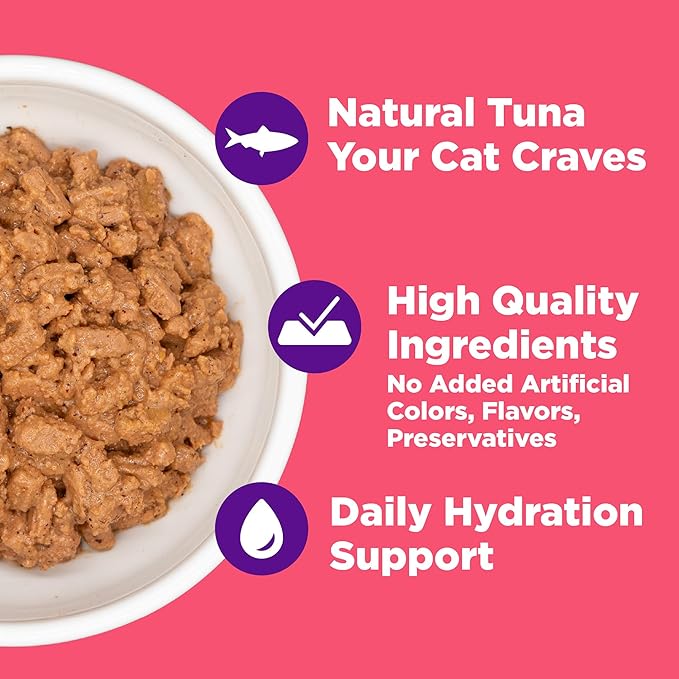 Wellness Complete Health Grilled, Adult Wet Cat Food, Natural, Protein-Rich, Grain-Free, Canned, 3 Ounce, 12 Pack, (Tuna, Mackerel & Shrimp Entrée Recipe)