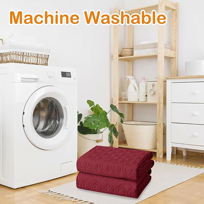 hyha Waterproof Dog Bed Blanket, Soft Pet Blankets, Waterproof Couch Cover for Dogs, Reversible Sofa Covers Washable for Furniture (40x70 Inch, Wine Red/Beige)