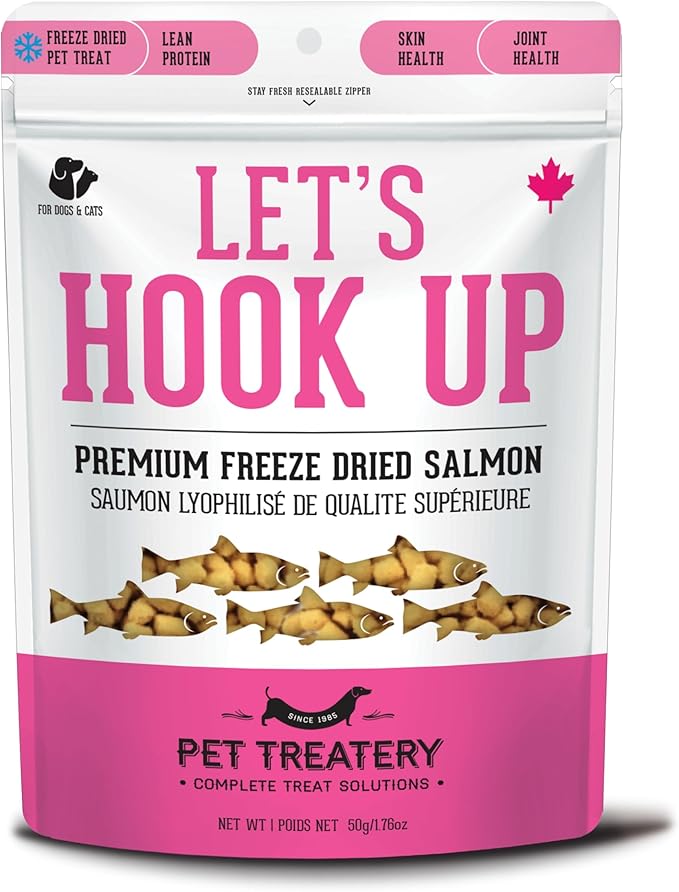 The Granville Island Pet Treatery Dehydrated Wild Salmon Treats for Dogs & Cats (1.76 oz, Pack of 1) Single Ingredient to Maintain Nutrients Vitamins and Healthy Oils Made in Canada