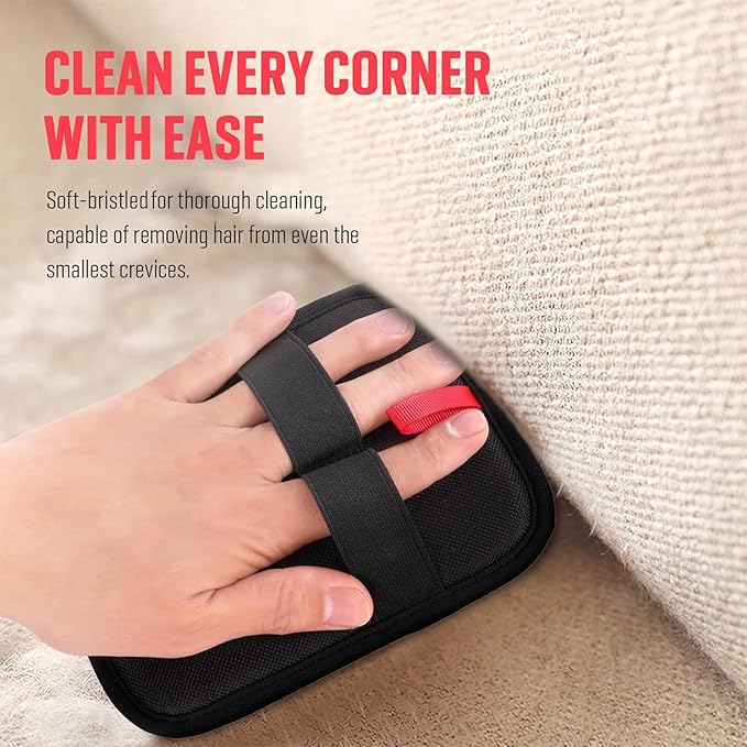 Pet Hair Removal Gloves Brush, Efficient Grooming Gloves for Pet Hair, Reusable Cat Dog Electrostatic Hair Remover Grooming Glove Tool, for Couch, Furniture, Carpet, Curtain (1pc)