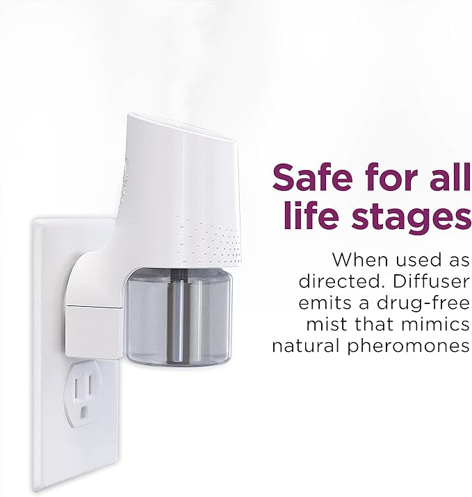 COMFORT ZONE Multi Cat Calming Diffuser Refill, 2 Pack – Cat Calming Pheromone Refills Help Reduce Anxiety, Stress, Scratching, Urine Marking, Multi-Cat Aggression, (30-Day Refills, 60-Day Supply)