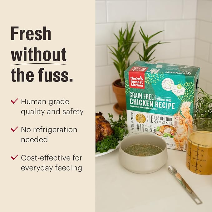 The Honest Kitchen Human Grade Dehydrated Grain Free Chicken Cat Food 4 Pound (Pack of 1)