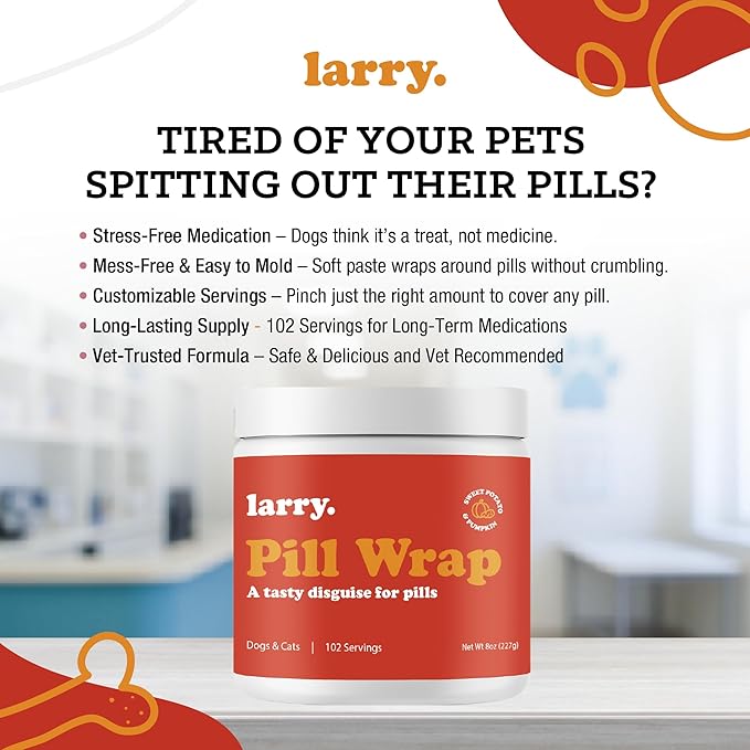 Sweet Potato Pill Wrap for Dogs - Pumpkin Moldable Paste - Hide Dog Medication Pouches - Medicine Treats Pill Hider - 102 Servings - 8 oz - Made in USA