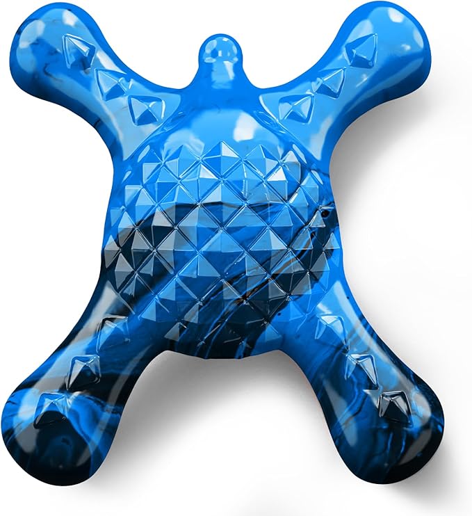 Dog Toys for Small Dogs, Nylon Indestructible Dog Toy for Small Dogs, Hedgehog Puppy Chew Toys with Bacon Flavor,Long Lasting, Puppy Teething Toys, Blue