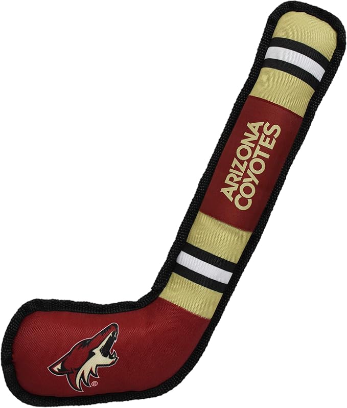 Pets First NHL Arizona Coyotes Stick Toy for Dogs & Cats. Play Hockey with Your Pet with This Licensed Dog Tough Toy Reward!