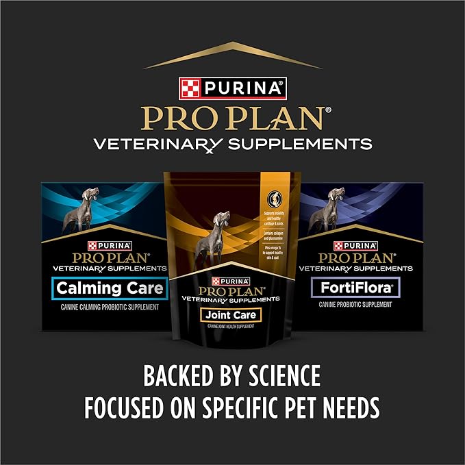 Purina Pro Plan Veterinary Supplements FortiFlora Probiotics for Dogs Chewable Tablets for Digestive Gut Health and Diarrhea - 45 ct. Canister