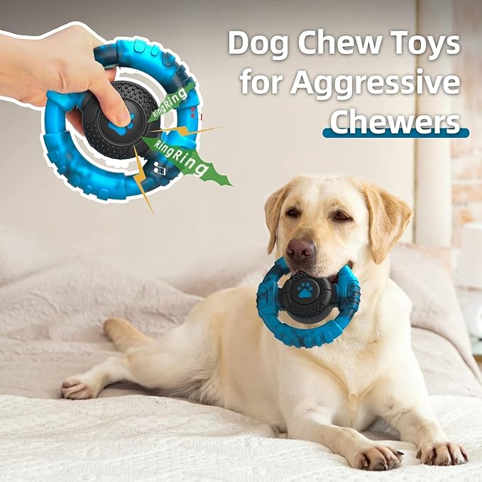 Chew Toys for Medium Large Breed, Tough Dog Toys for Aggressive Chewers, Indestructible Dog Toys to Keep Them Busy, Outdoor Puppy Toys,Birthday