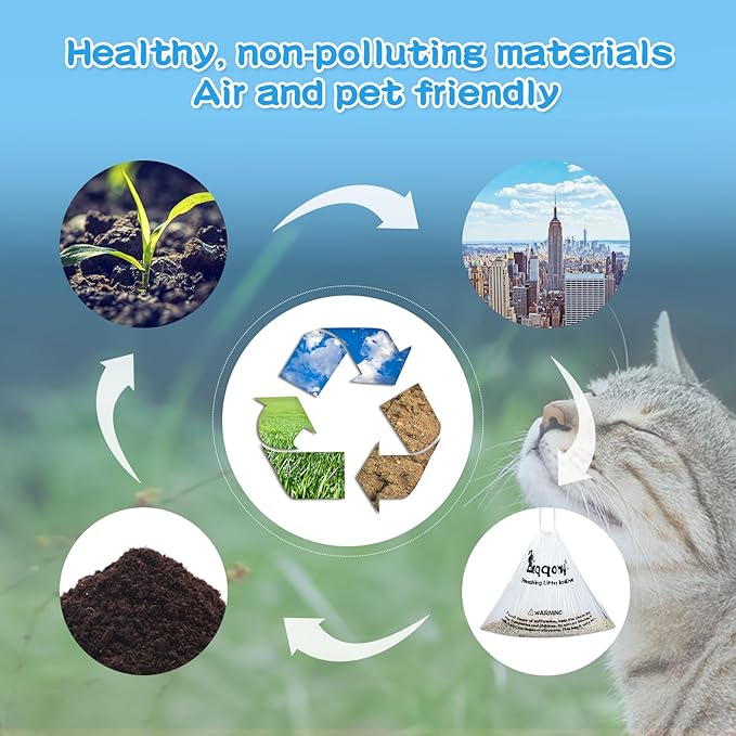 150 Count Drawstring Litter Box Liners Compatible with Automatic Litter Box 4 & 3 - Thickened Leak-Proof Cat Litter Waste Bags, Pre-Separated Clear Design (25.8" x 21"), Odor Control Cat Litter Liner