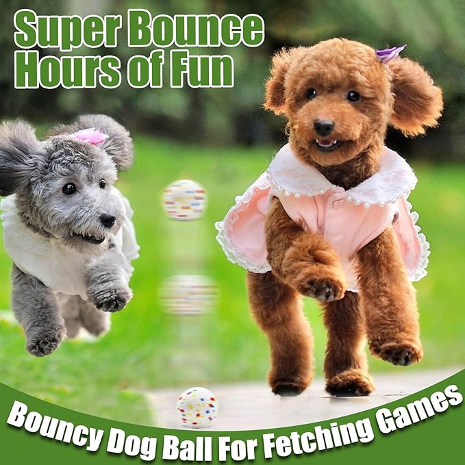 Magicorange 6 Pack Dog Toy Balls 2.2 Inch, ETPU Dogs Balls for Automatic Dog Ball Launcher (White)