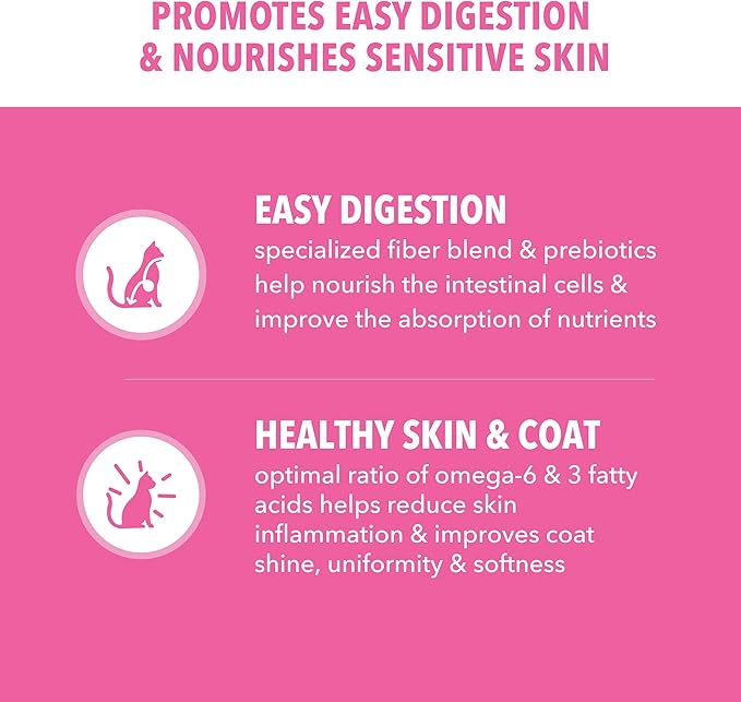 Iams IAMS PROACTIVE HEALTH Adult Sensitive Digestion & Skin Dry Cat Food with Real Turkey Cat Kibble, 3 lb. Bag