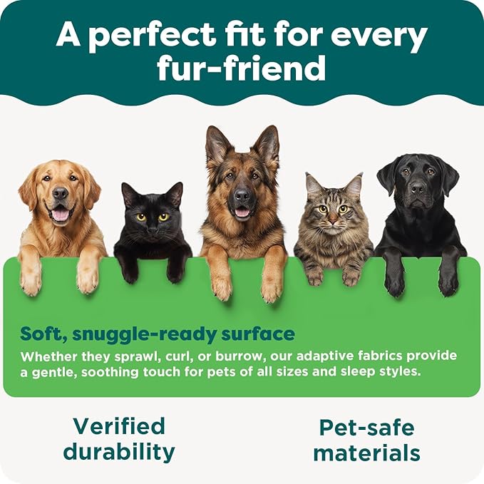 FurHaven Cooling Gel Dog Bed for Large Dogs, Perfect Comfort Sofa Bed, Cool Gel-Top Foam & Solid Orthopedic Foam Base for Joint Support, Removable Washable Cover, Jumbo/XL, Plush & Velvet, Brownstone