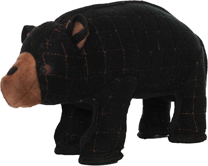 TUFFY - World's Tuffest Soft Dog Toy - Zoo Bear - Squeakers - Multiple Layers. Made Durable, Strong & Tough. Interactive Play (Tug, Toss & Fetch). Machine Washable & Floats. (Regular 2 Pack)