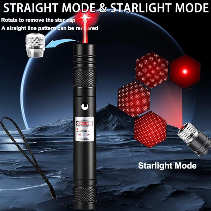 IVVTRYI Red Laser Pointer, Lighted pet Interactive Toys, Keep Cats Busy, Suitable for Kittens and Puppies Chasing and Playing