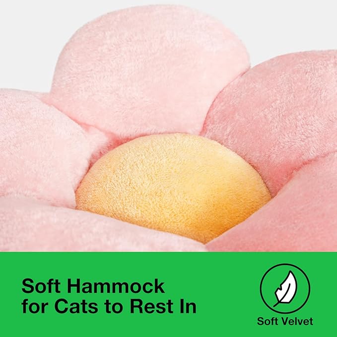 VETRESKA 41.3" Cat Scratching Post with Bed, Tall Cat Scratch Post for Indoor Cats, 2-in-1 Cat Tree Tower, Extra Large Jute Cat Scratcher Durable Cat Scratch Tree Tower with Soft Cozy Fluffy Perch