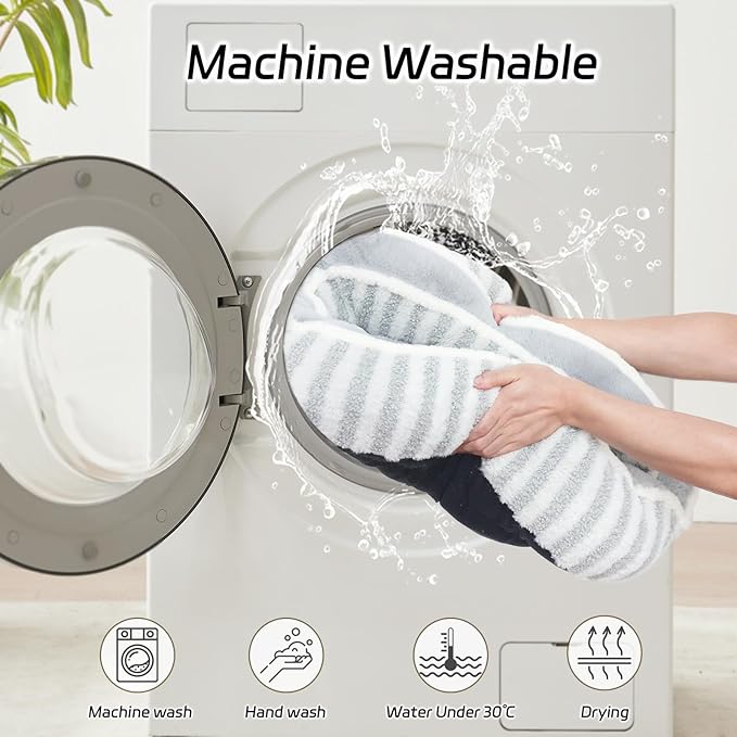 Dog Bed Medium Size Dogs, Washable Large Cat Beds for Indoor Cats with Anti-Slip Bottom, Supportive Soft Calming Sleeping Pet Bed for Puppy and Kitten, 25 inches, White