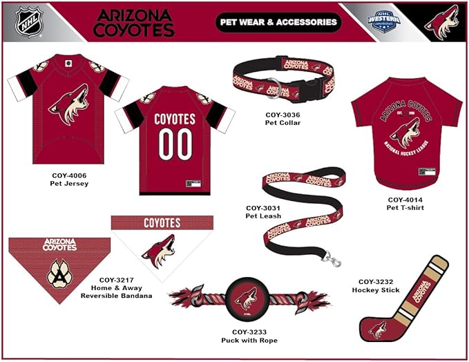 Pets First NHL Arizona Coyotes Puck Toy for Dogs & Cats. Play Hockey with Your Pet with This Licensed Dog Tough Toy Reward!