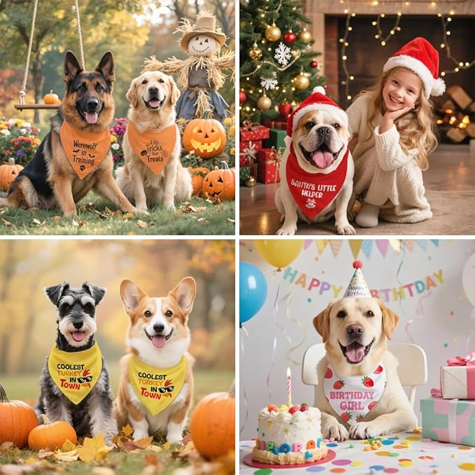 Heart Breaker White Dog Bandana, Flirty Valentine's Gifts for Couple Boyfriend Girlfriend, Birthday for Dog Mom Dad Romantic Puppy Owner, Funny Pet Scarf Accessory Photo Prop