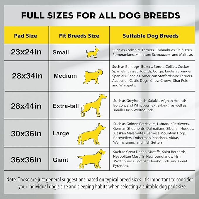 CROCI Potty Pads for Dogs XXL 30x36in, Charcoal Pet Pee Pads Odor-Control & Super Absorbent Up to 10 Cups, 6-Layer Quick Dry & Leak-Proof with Adhesive Tabs, Disposable (40 Counts)